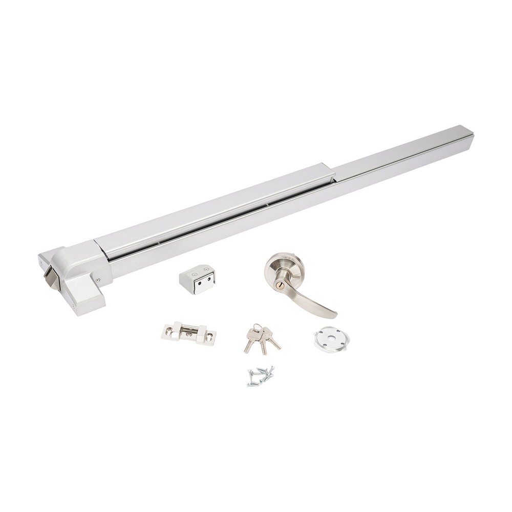 Fire Rated Panic Exit Device Push Bar, 1760℉, Automatic Locking, 3 Keys