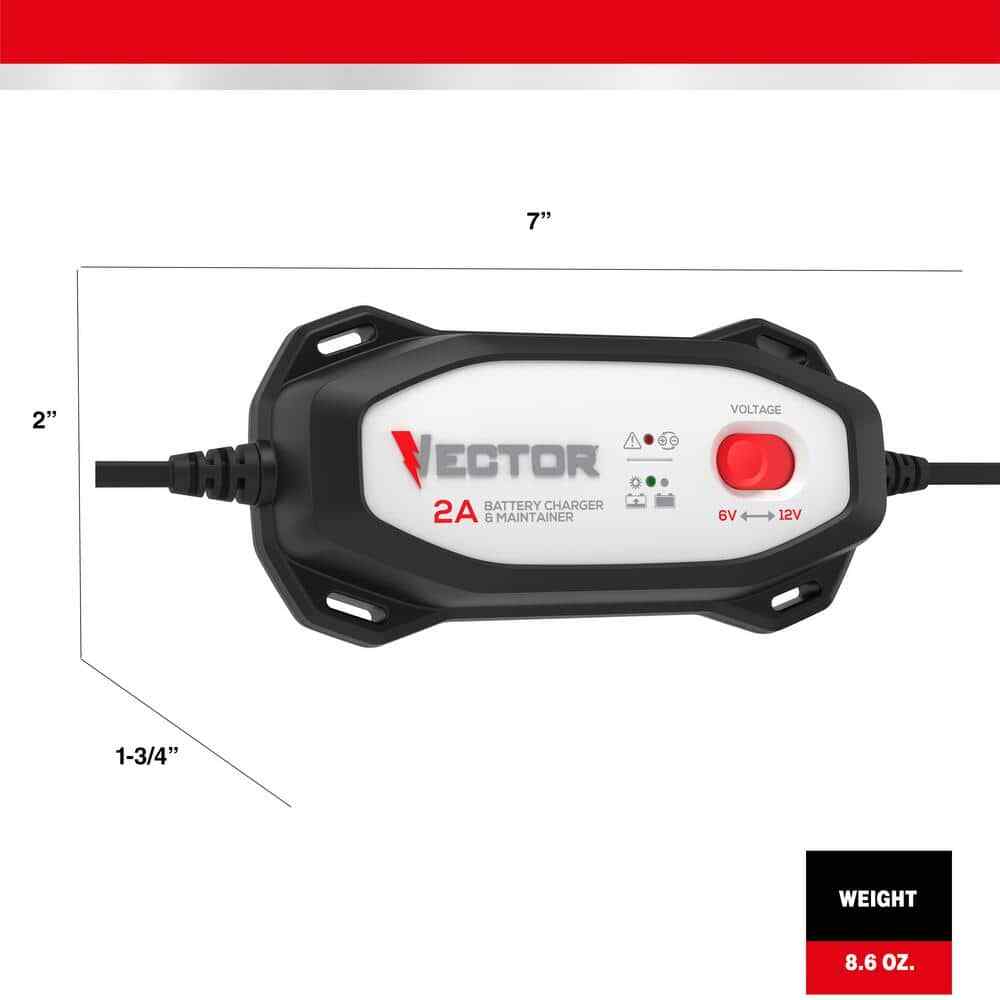 VECTOR 2 Amp Battery Charger/Maintainer