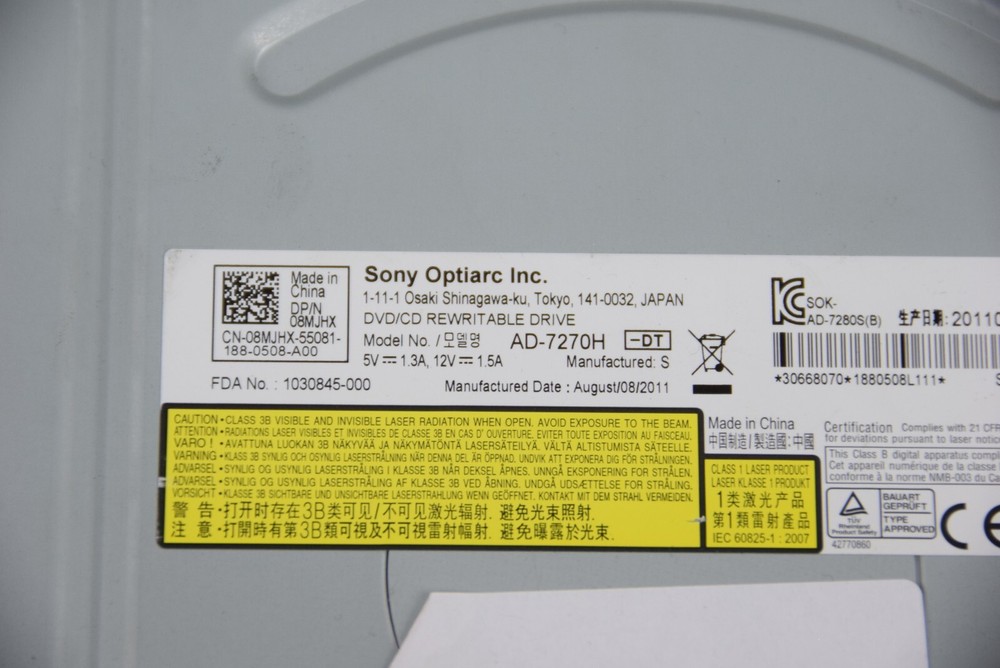 Sony AD-7270H DVD/CD Rewritable Drive SATA