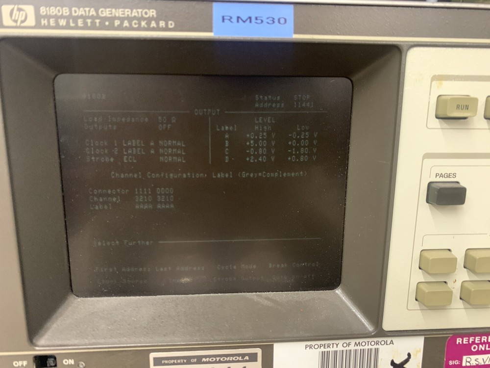 HP Agilent Keysight 8180B Data Generator - Power Tested