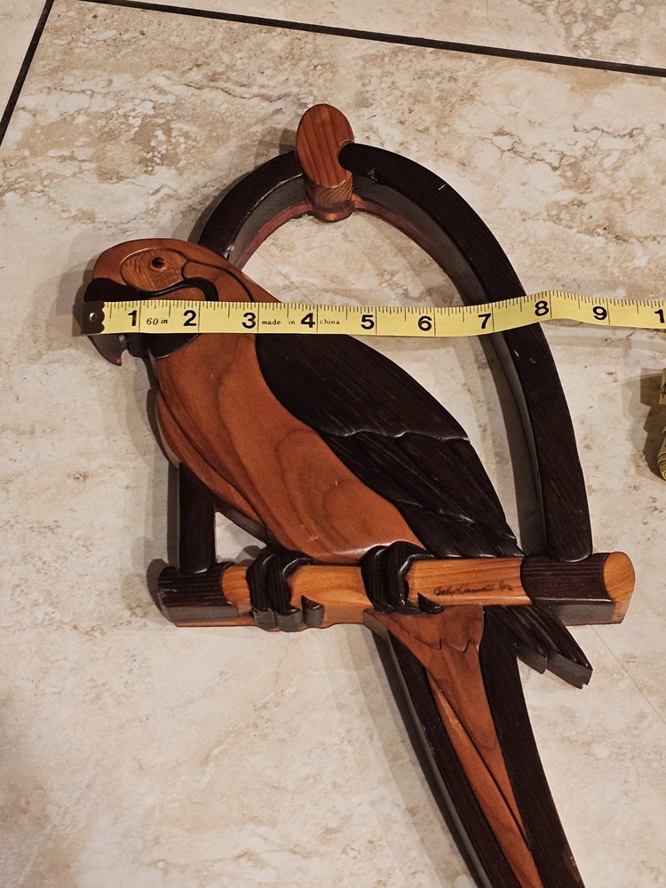Wooden Parrot Decor