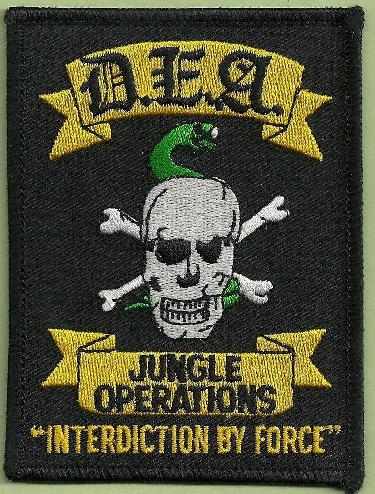 DEA COLOMBIA JUNGLE OPERATIONS SHOULDER PATCH