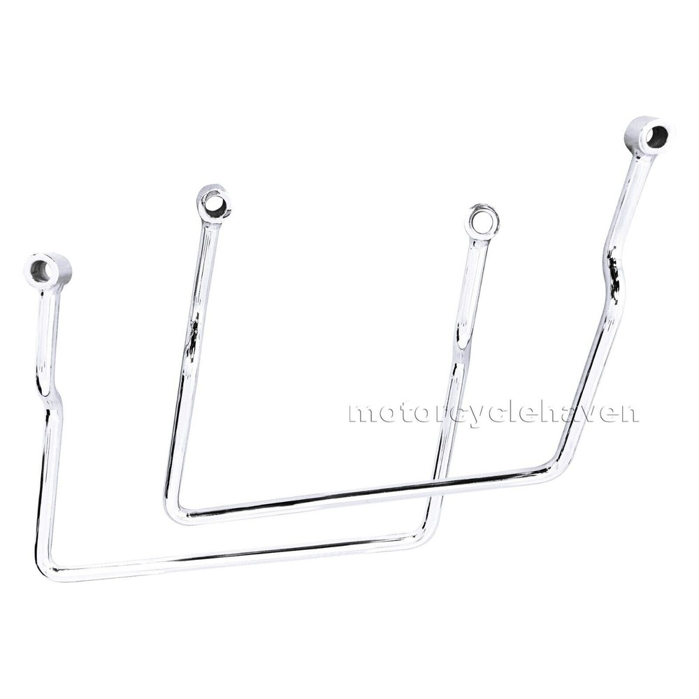 1984-up Harley Davidson Softail Saddlebag Support Brackets Bar Chrome Mount