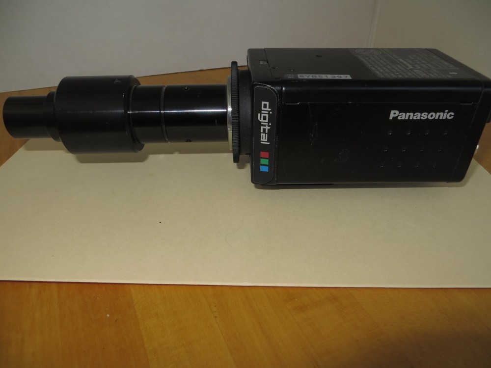 Panasonic Industrial Camera With Microscope Adaptor GP-KR222E