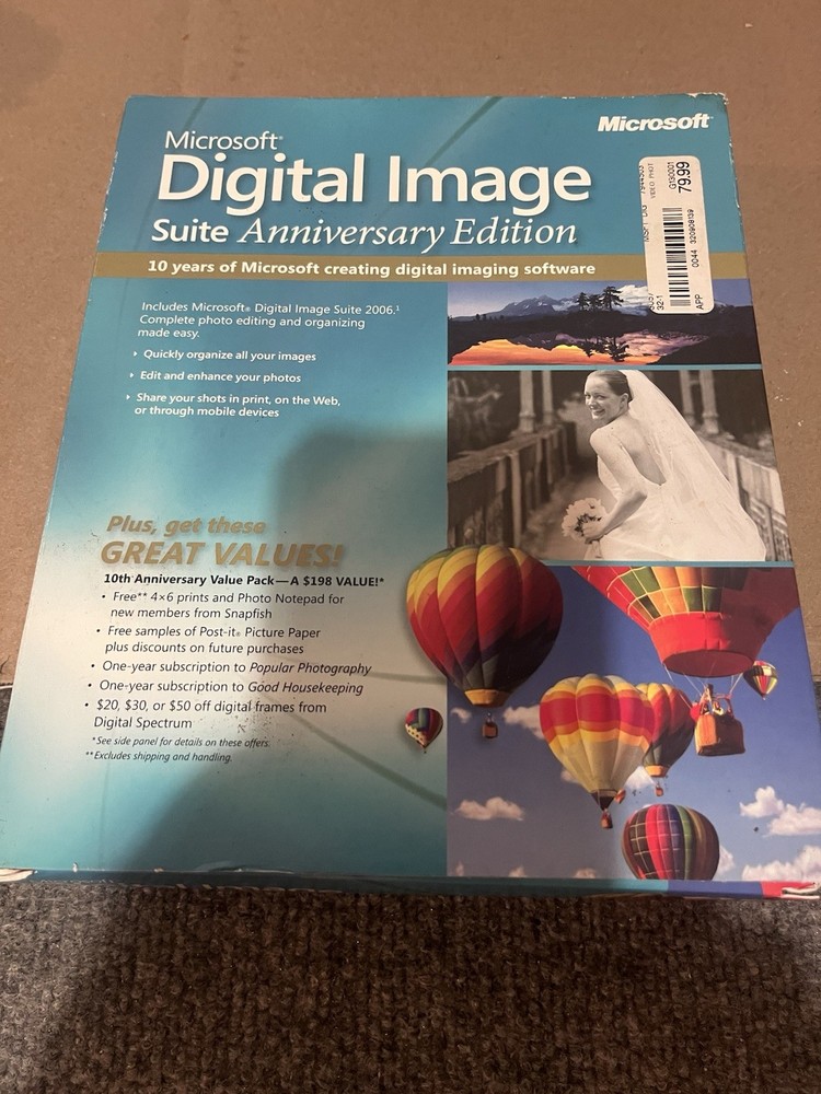 Microsoft Digital Image Suite Anniversary Edition New