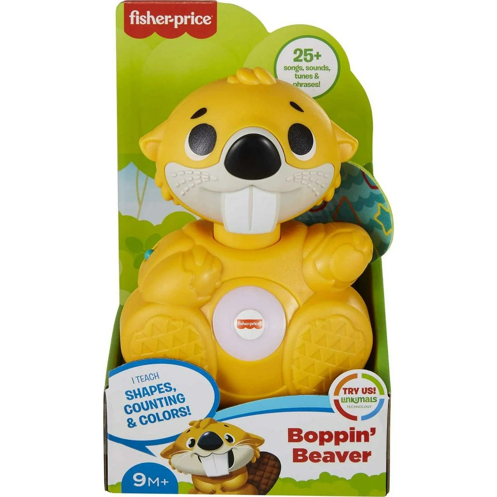 Fisher-Price Linkimals Boppin’ Beaver Interactive Learning Toy