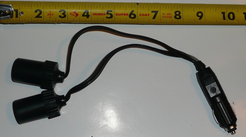 2 12V dual Auxiliary outlet Splitter