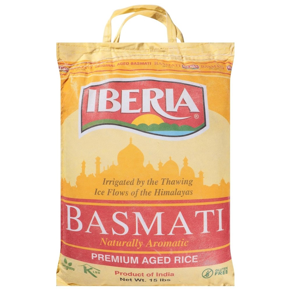 Aged Indian Basmati Rice, 15 Pounds