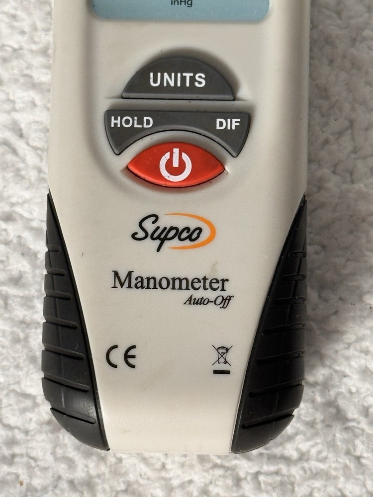 Supco DDM55 Dual Input Digital Differential Manometer with LCD Display