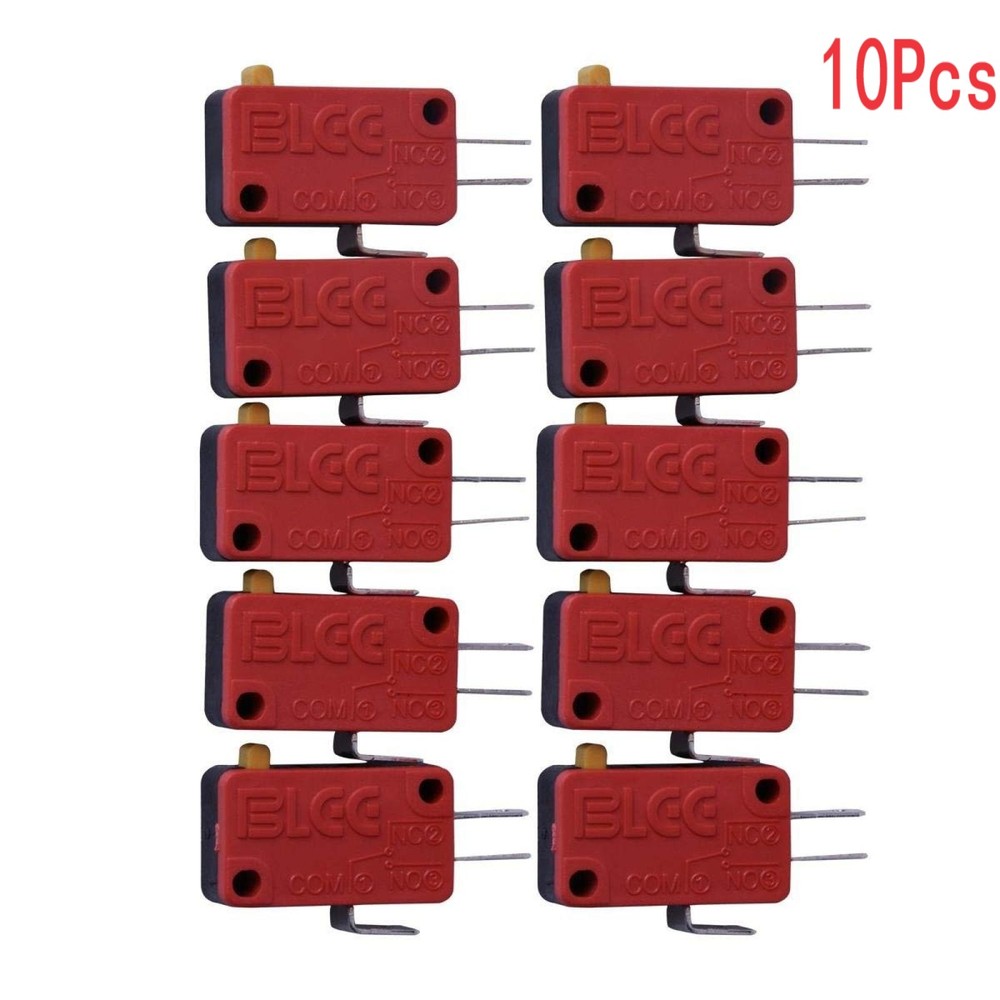 10/20Pcs 3 Pin Microswitch Standard For Arcade Mame Jamma Games Push Button