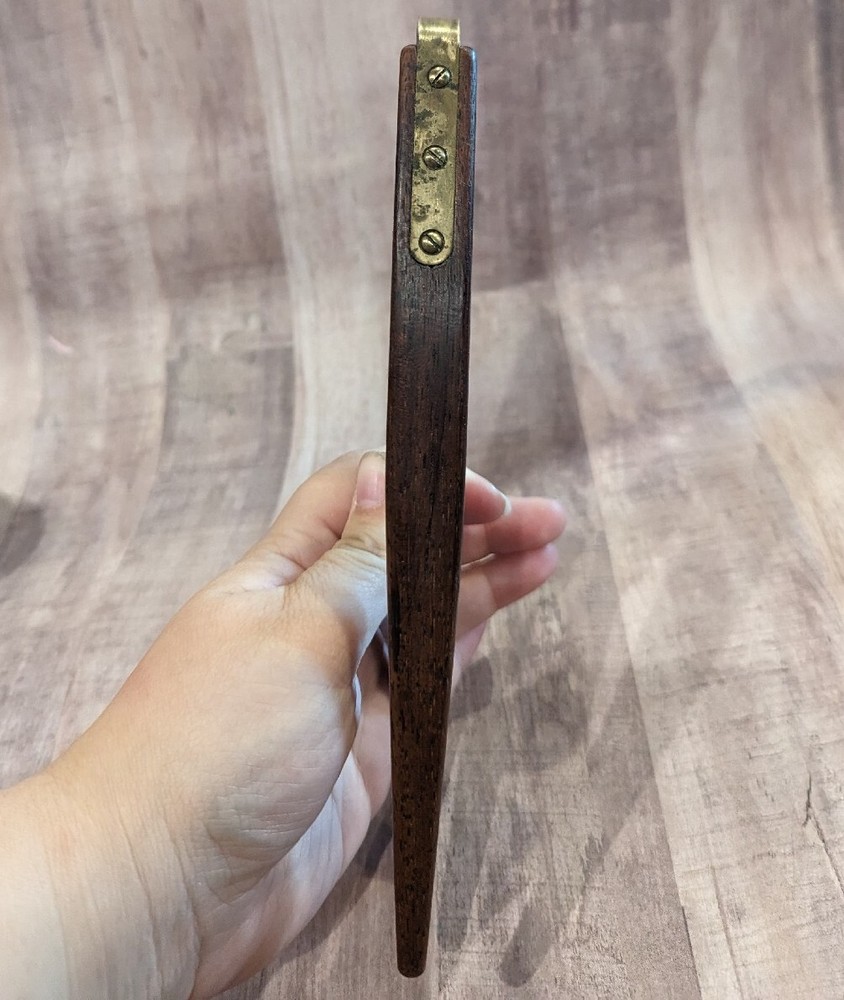 Vintage Brass And Wood Nutcracker