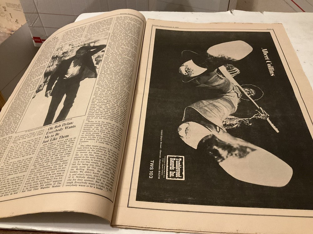 ROLLING STONE MAGAZINE January 5 1972 Cat Stevens Bob Dylan Flat