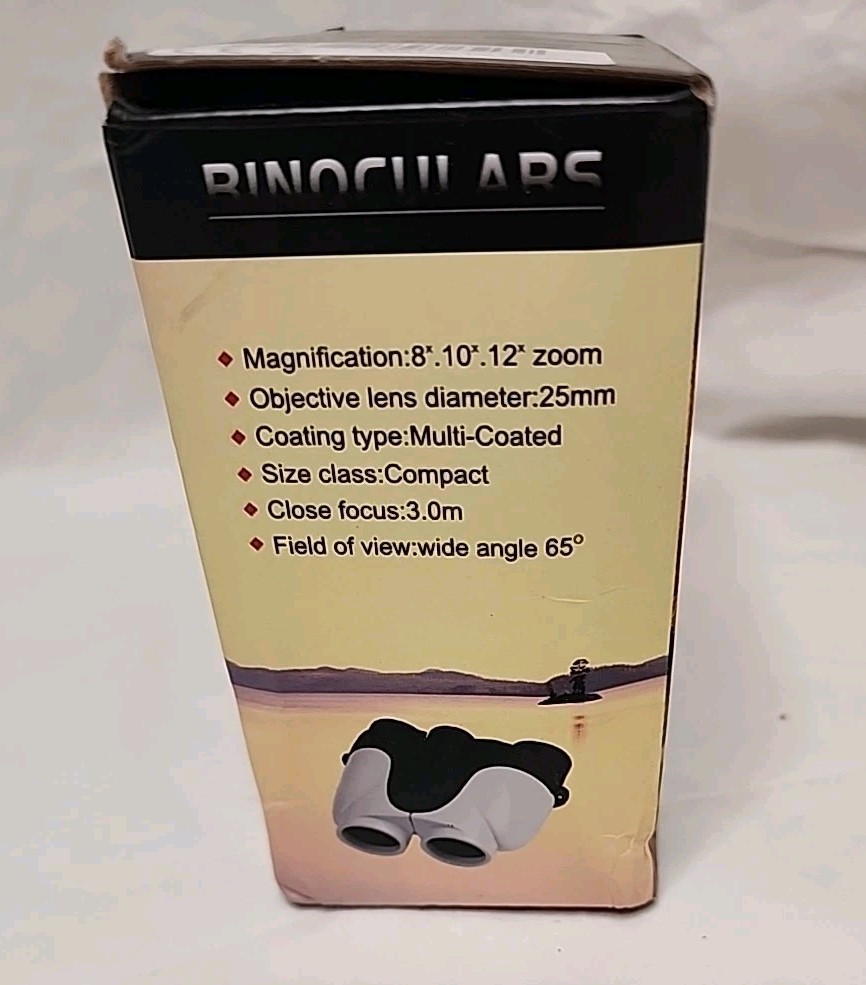 Binoculars magnification 8,10,12X zoom