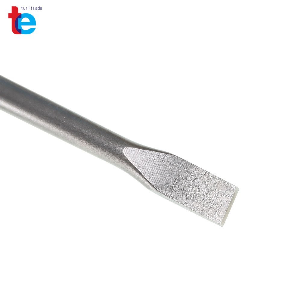 Concrete Drill Bit Set Includes Point Chisel + 20mm & 40mm Flat Chisel 6-Pack