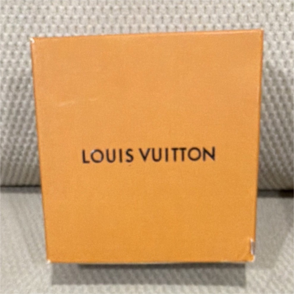 Louis Vuitton Orange Cardboard Gift Box Rectangle with Blue Pull Tab