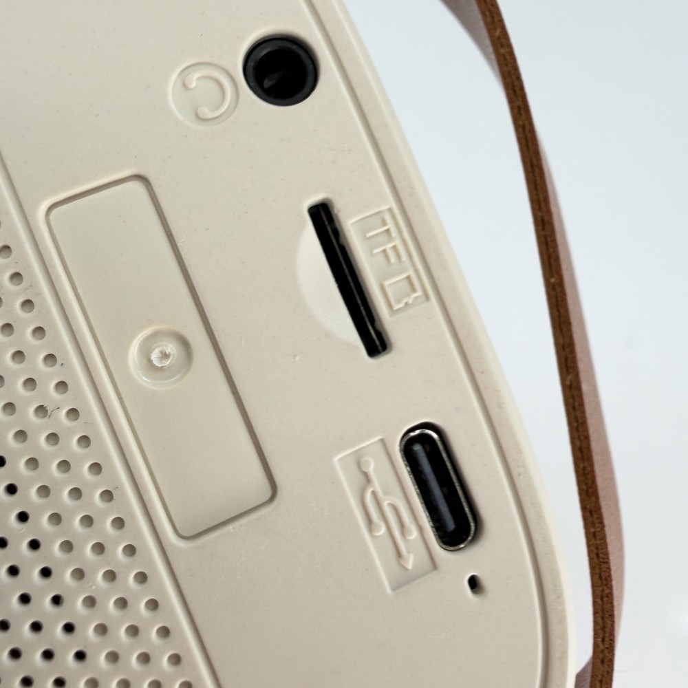 Karaoke Machine M1 Mini Speaker Only Tan with Leather Strap