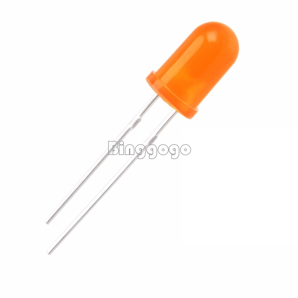 30PCS Diffused LED 5MM ORANGE COLOR ORANGE LIGHT Super Bright