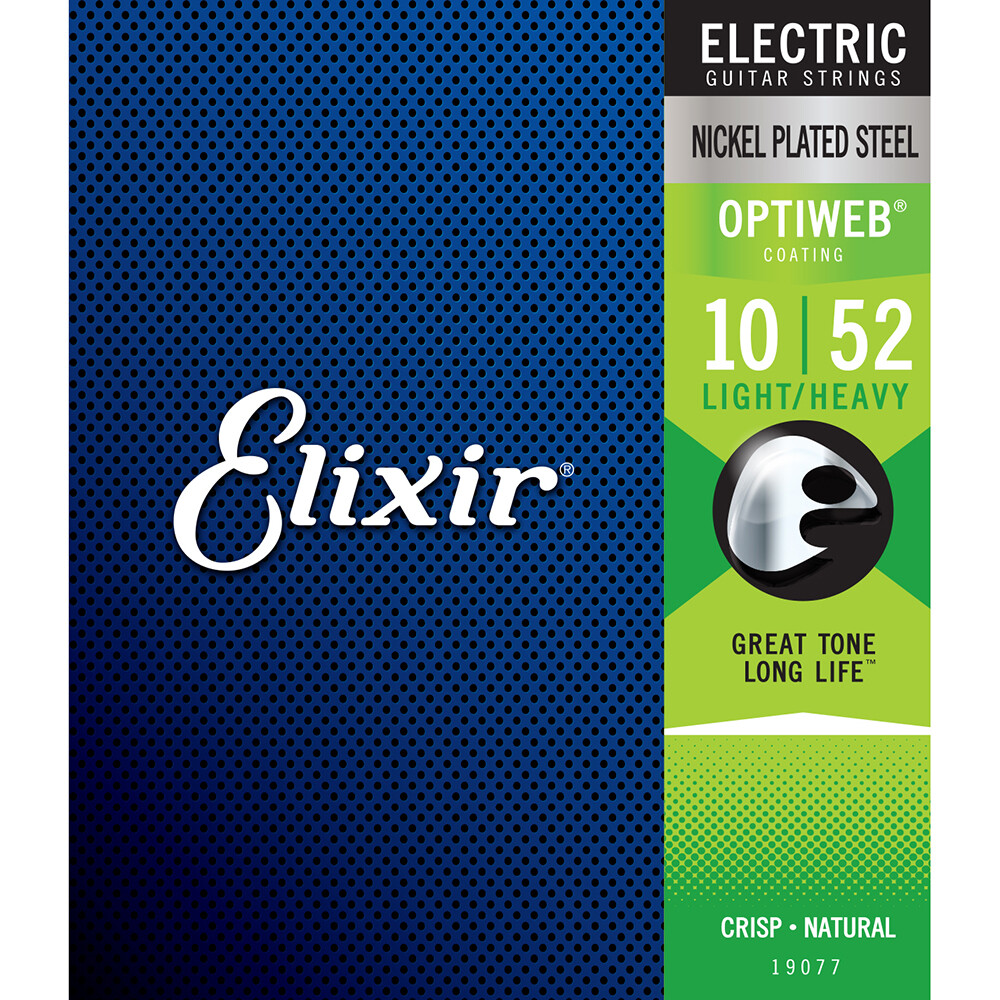 Elixir 19077 OPTIWEB Coating NPS Electric Guitar Strings Light/Heavy Set 10-52