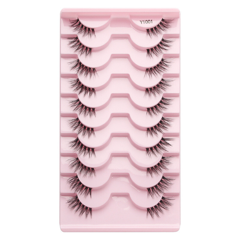 10pairs Half Eyelashes Segmented Reusable False Eyelashes Eyelash Extension Soft