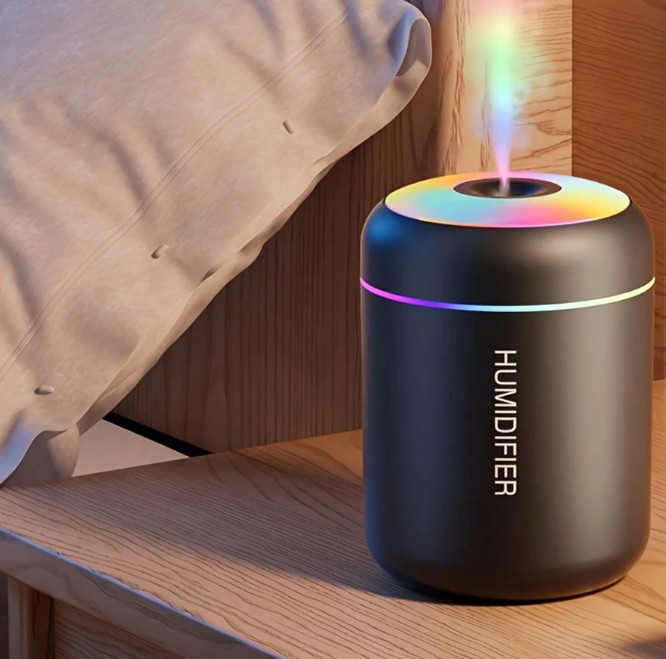 AOYI Mini Essential Oil Diffuser USB Mist Humidifier w/ Color Night Light