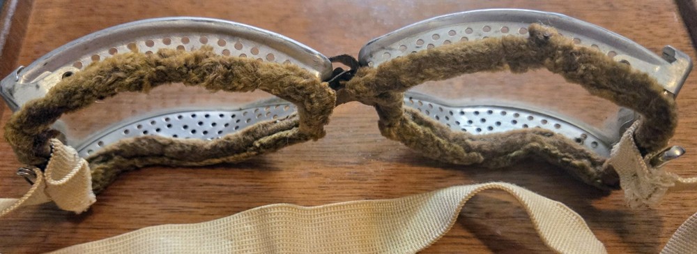 Vintage Cesco Dispatch Riders/ Pilot Aviator Goggles