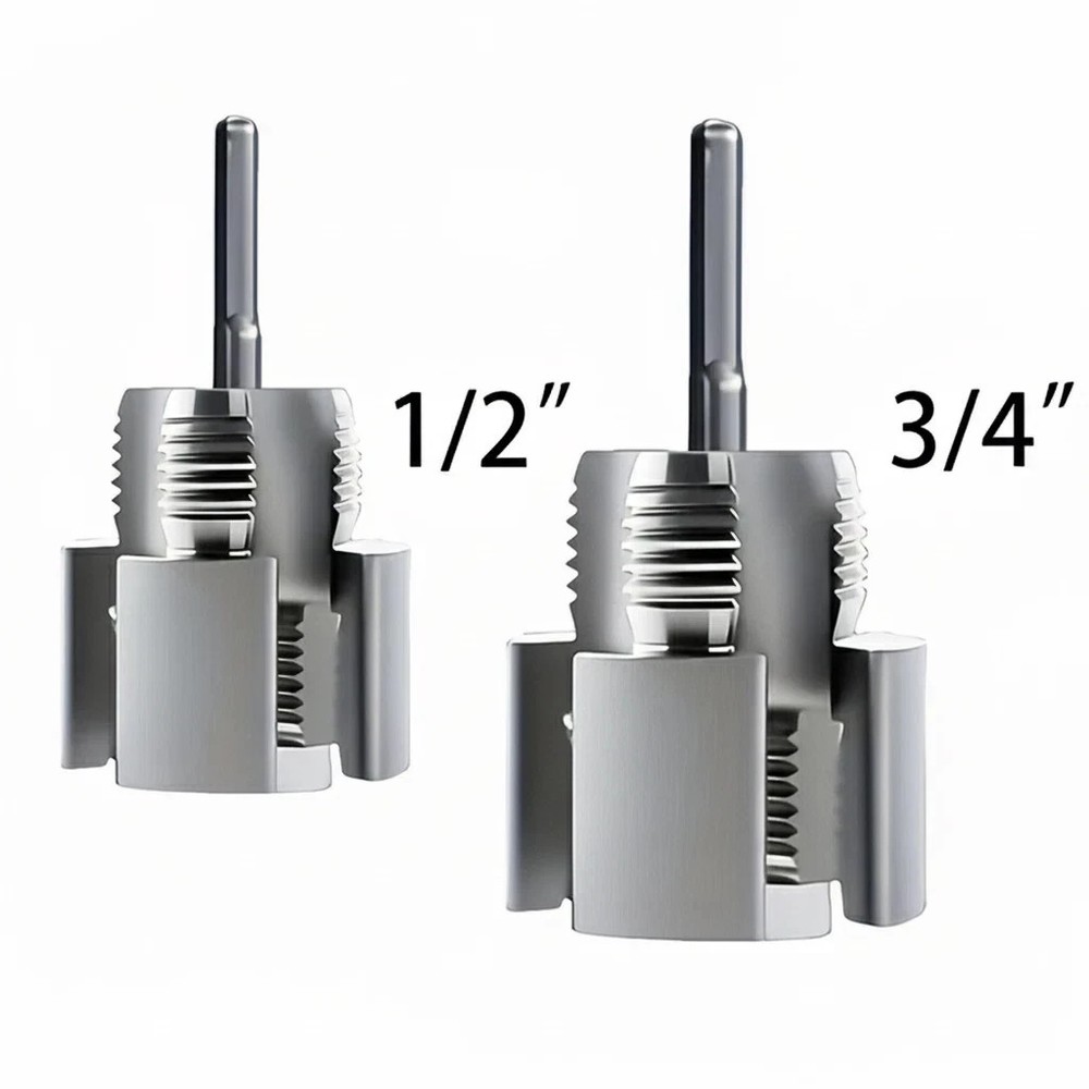 2pcs Integrated Internal & External Pipe Threading-Tool,PVC Pipe Threader Kit