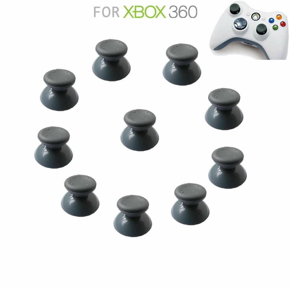 Replacement XBOX 360 Controller Pad Analog ThumbSticks Thumb Stick Grey (10pcs)
