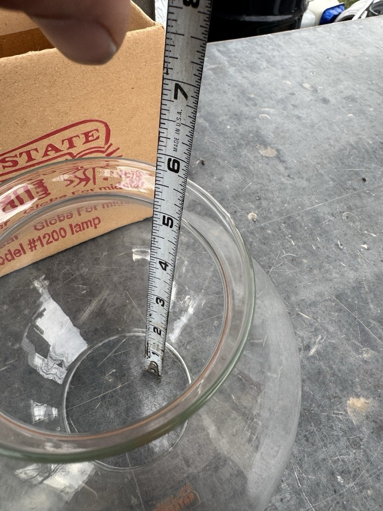 MIDSTATE LAMP CO. Glass Globe