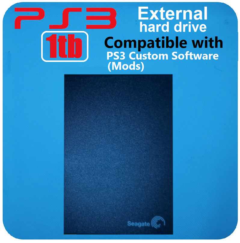 PS3 1TB External Hard Drive for Custom Firmware (mods) Select format