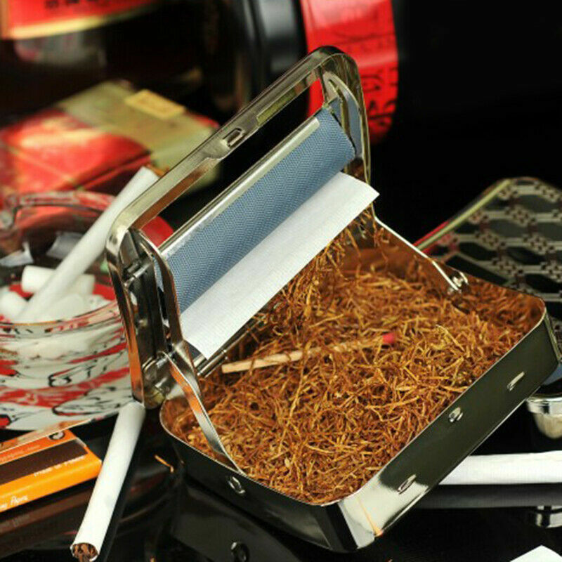 Automatic Tobacco Roller Box Cigarette Roll Rolling Machine Stainless Steel Case