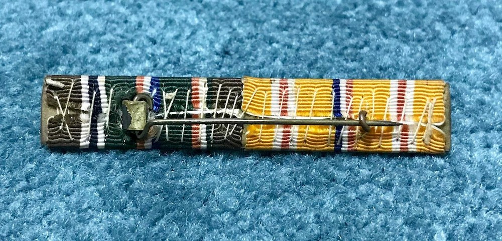 Original WWII British Made Ribbon Bar ETO & Pacific