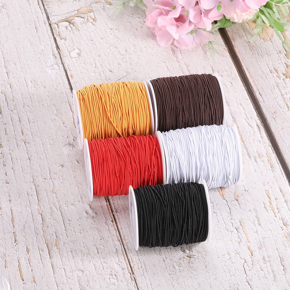 1mm 109 Yards Elastic String Cord Elastic Thread Beading String Cord, White