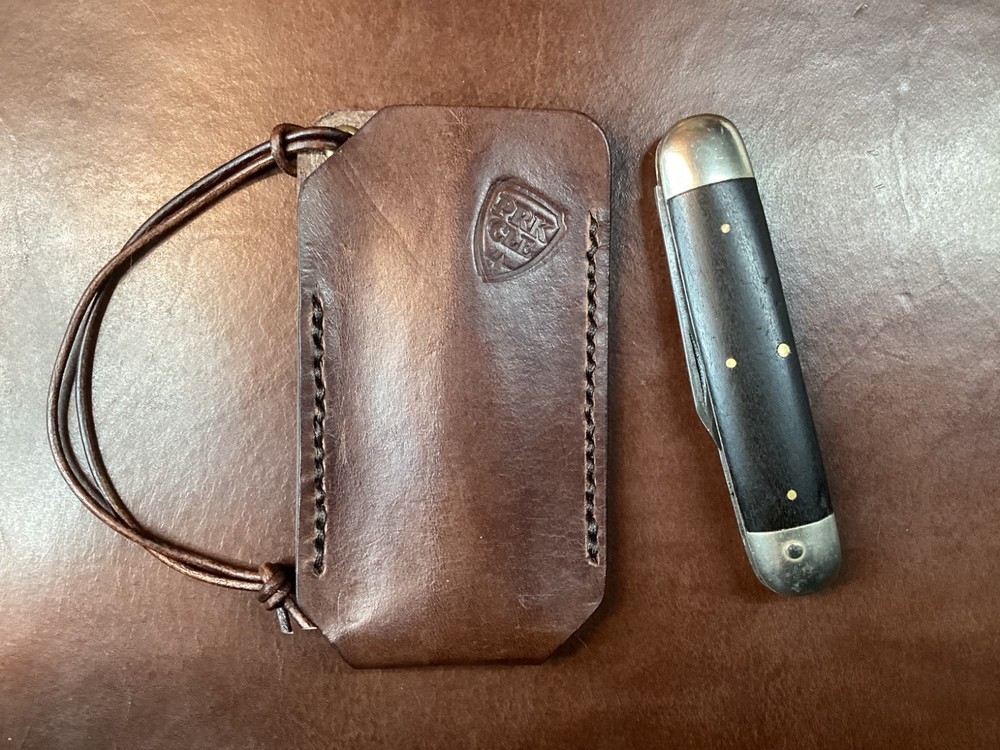 PRK Hand-Stitched Leather Knife Slip - EDC Pocket Protector - 3 Sizes Available