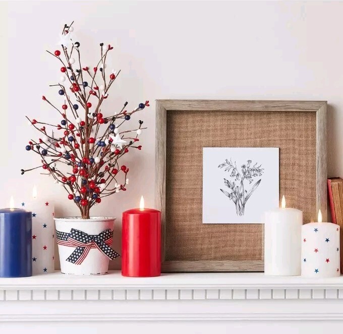 Lights4fun 4th July Mini Tree