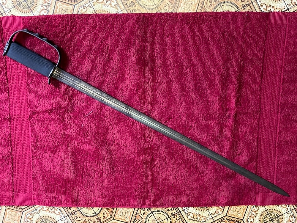 WWII OSS HALF SWORD DROP KNIFE WITH PATTON BLADE