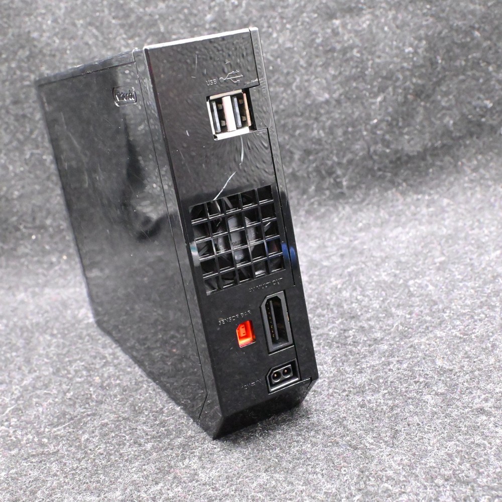 NINTENDO WII BLACK CONSOLE RVL-101 BUNDLE W/ CONTROLLER NUNCHUK SENSOR & CABLES