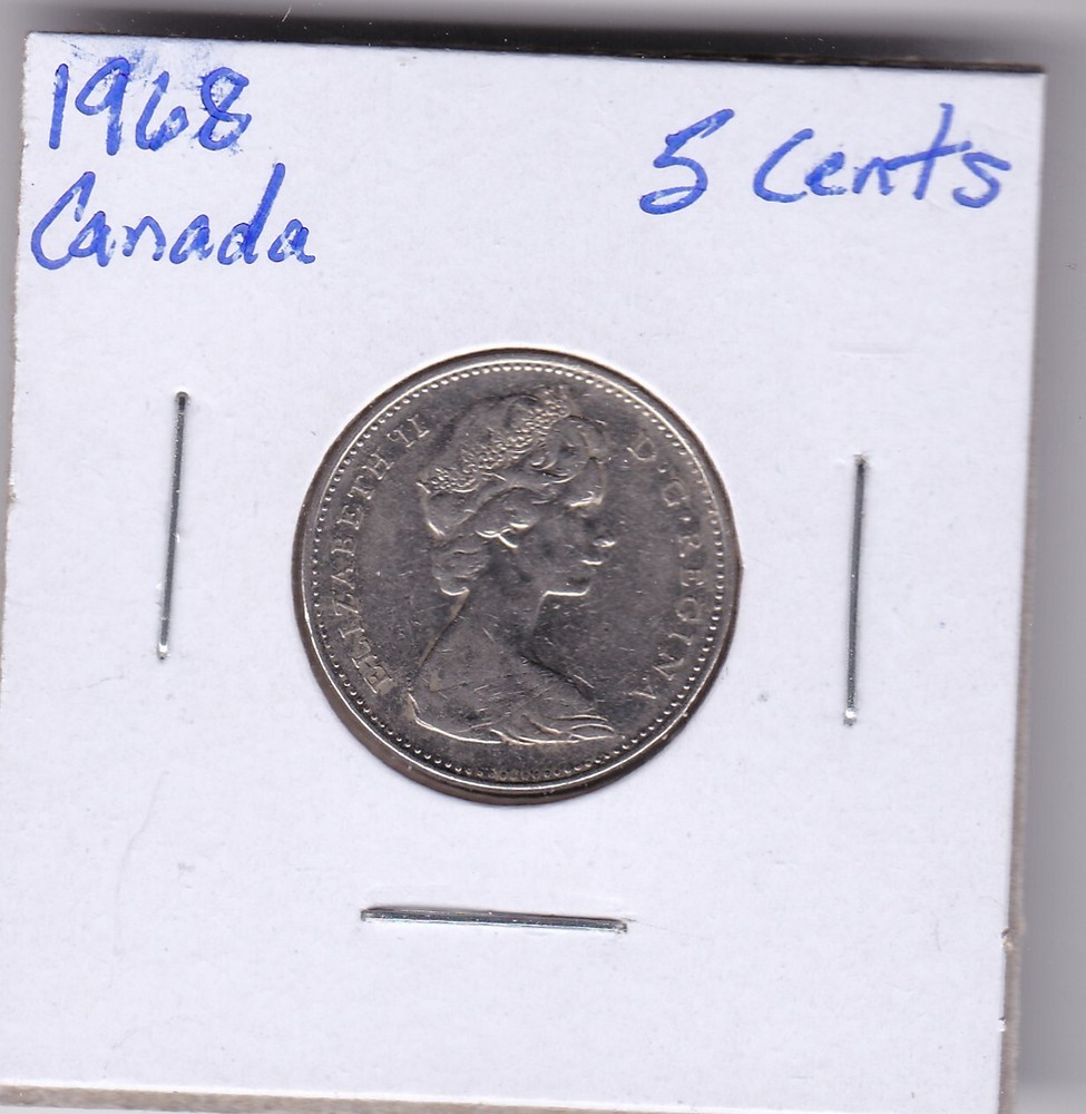 1968 Canada 5 Cents