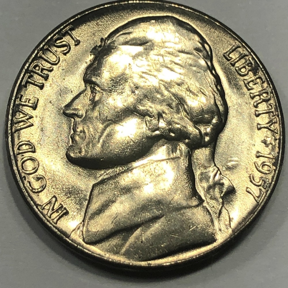 1957- Jefferson 5 cent - Uncirculated
