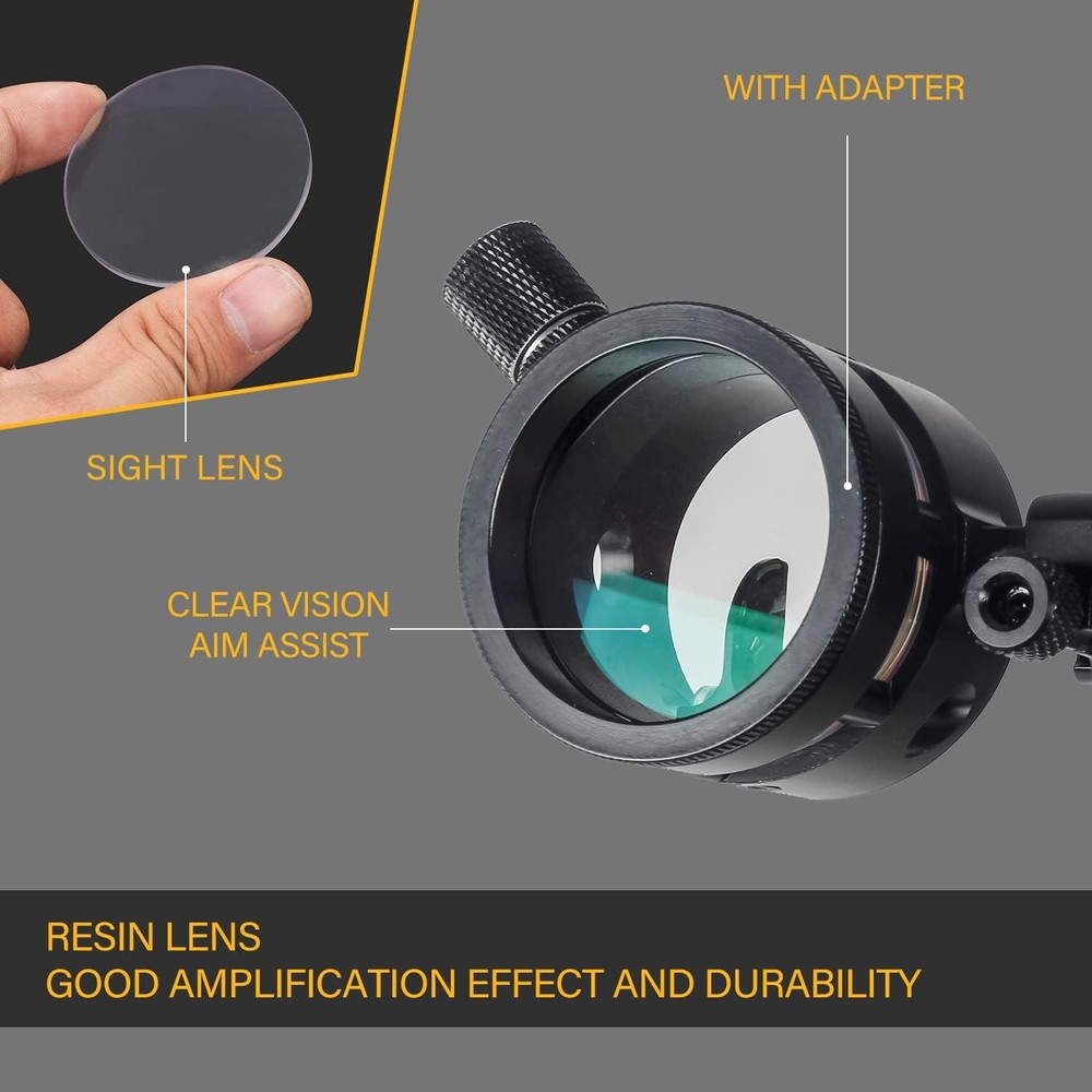 Compound Bow Sight Single or Five Pin with Scope Right Hand