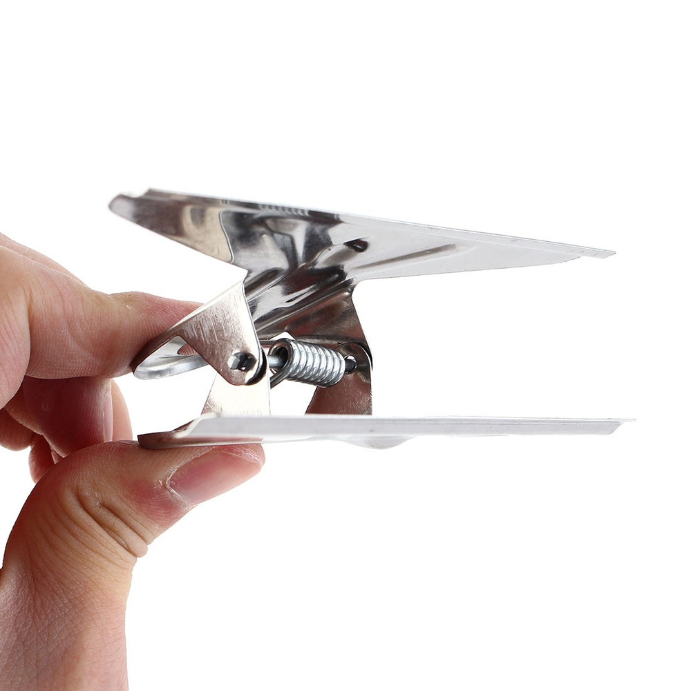 2 Pcs Stationery Document File Metal 5" Width Binder Clips Clamps