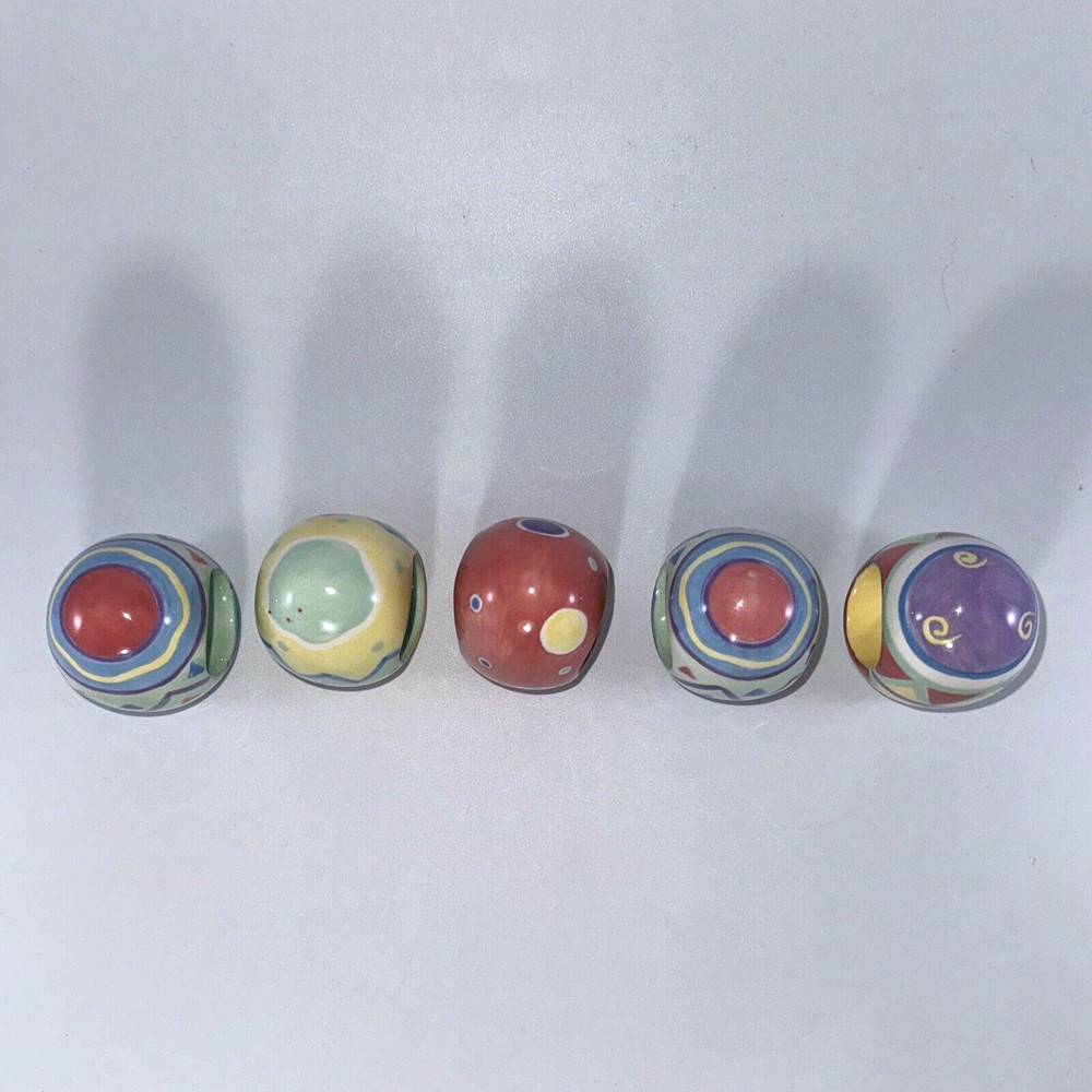 Ceramic Easter Egg Shaped Napkin Rings
