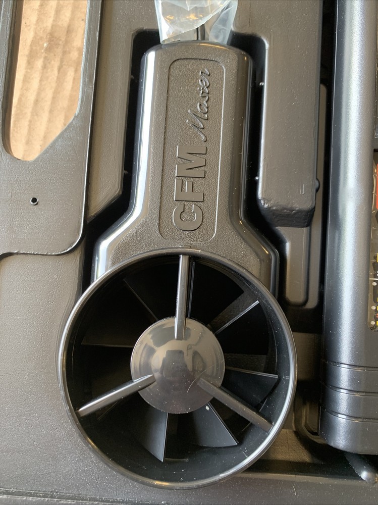 General Tools DCFM8901 Digital Air Flow Meter, Two Piece Design, RS232 Output -