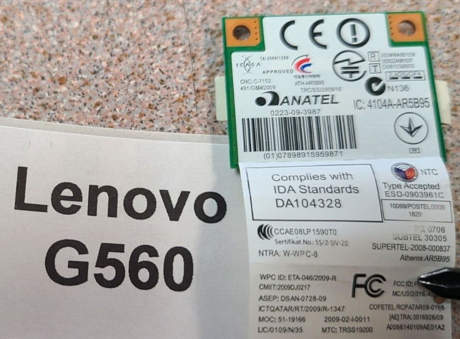 Lenovo G560 Wifi