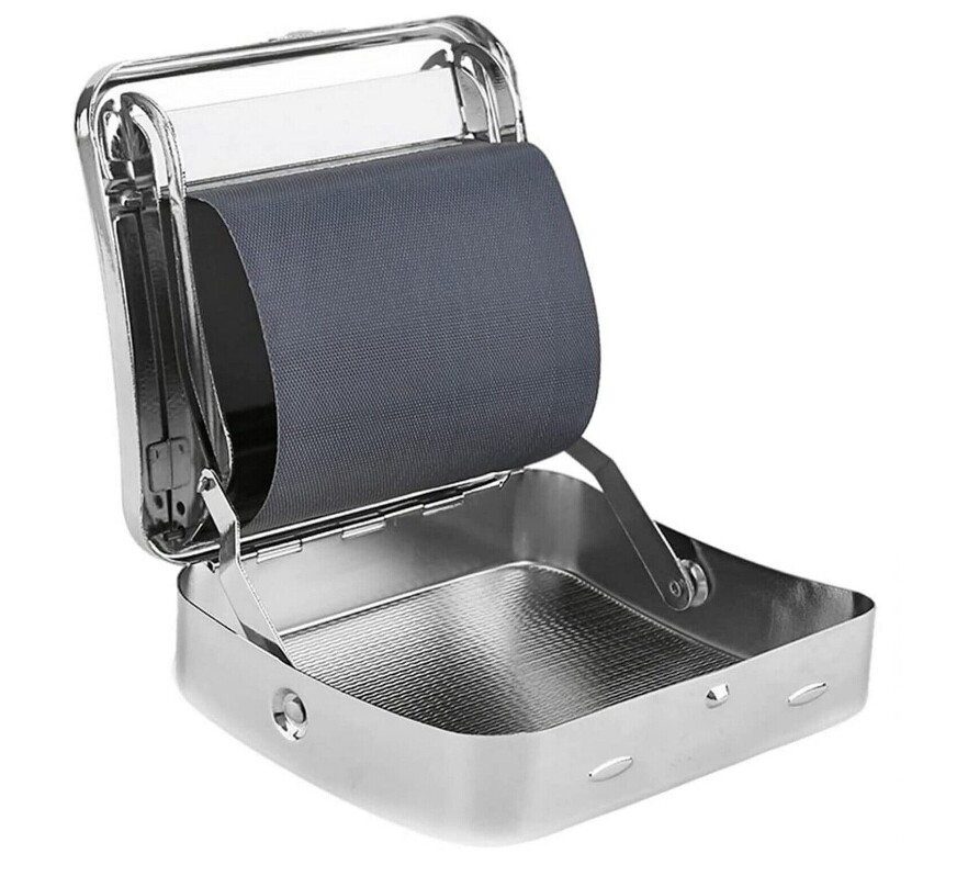 Automatic Tobacco Roller Box Cigarette Roll Rolling Machine Stainless Steel Case