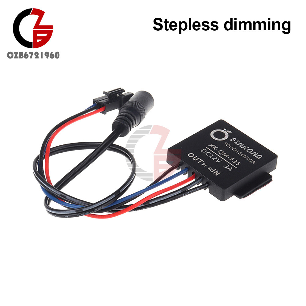 DC 12V 3A 36W Dual Color Temperature Stepless Dimmable Touch Sensor Switch