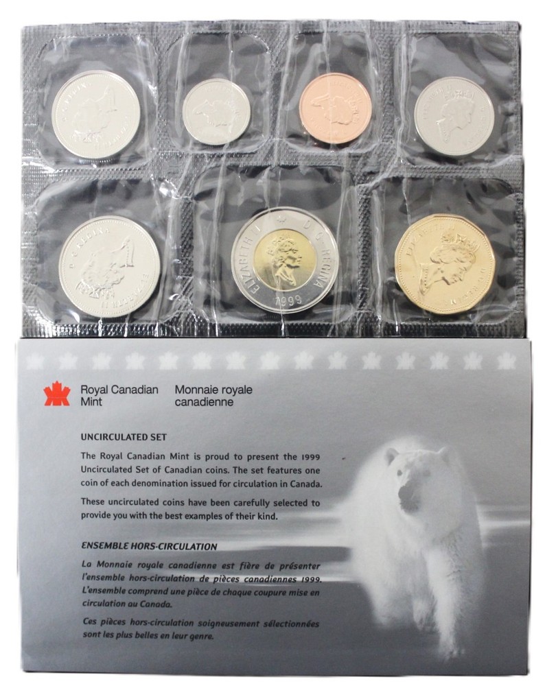 1999 Canada Proof Like POLAR BEAR Set