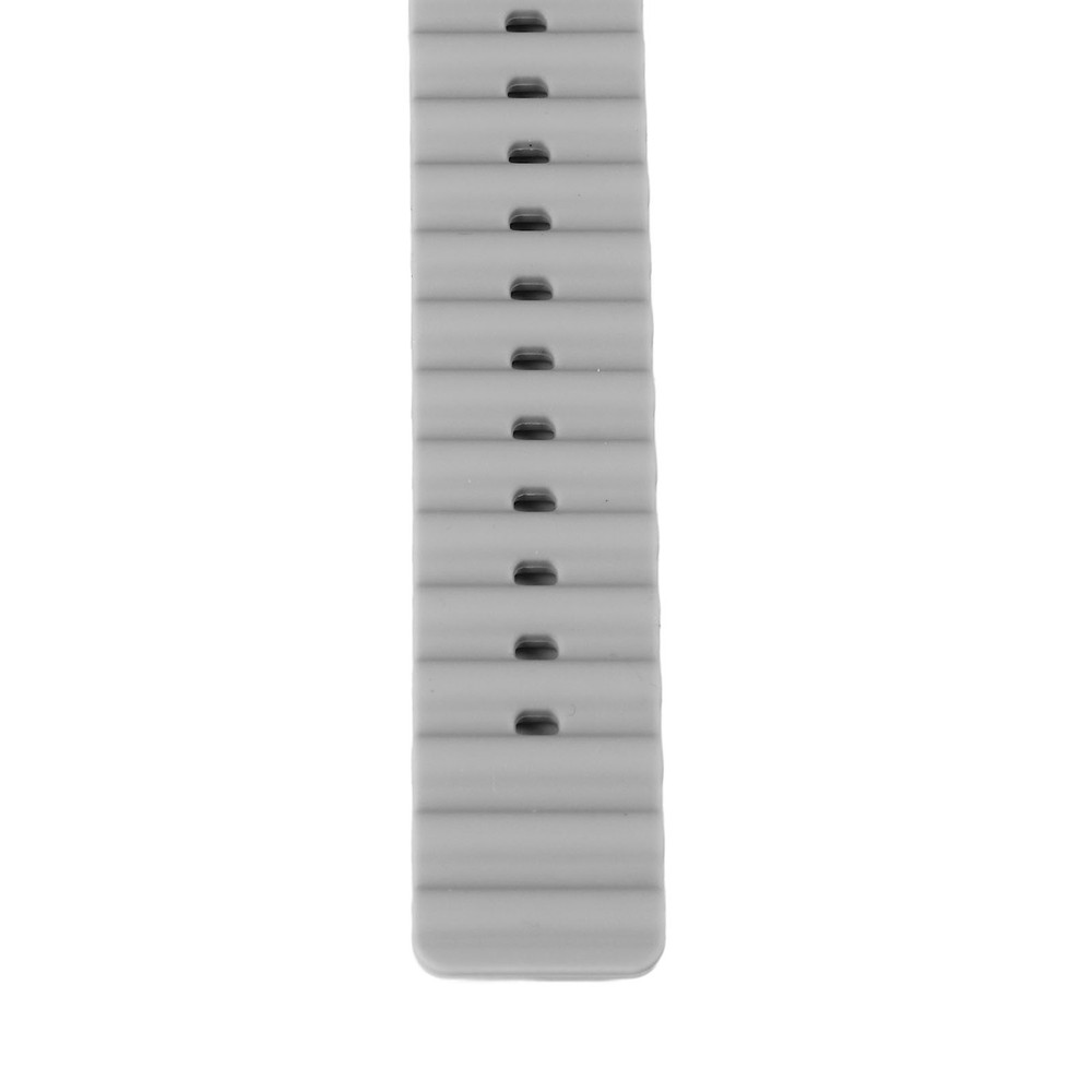 Watch Silicone Strap With Built In PC Case Adjustable Wristband (Gray )