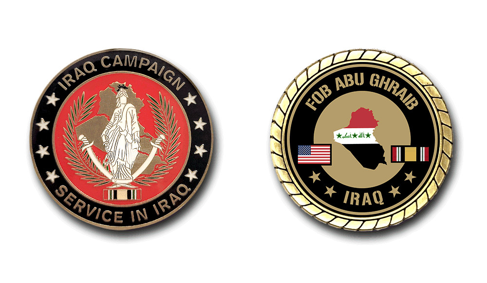 FOB Abu Ghraib Iraq Service Challenge Coin
