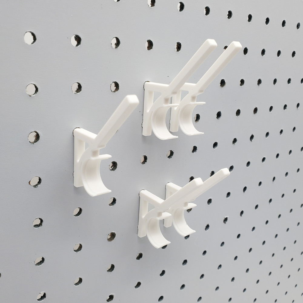 100pk, Thread & Bobbin 1/4" Pegboard Hook, Sewing Spool Organization, Craft Room