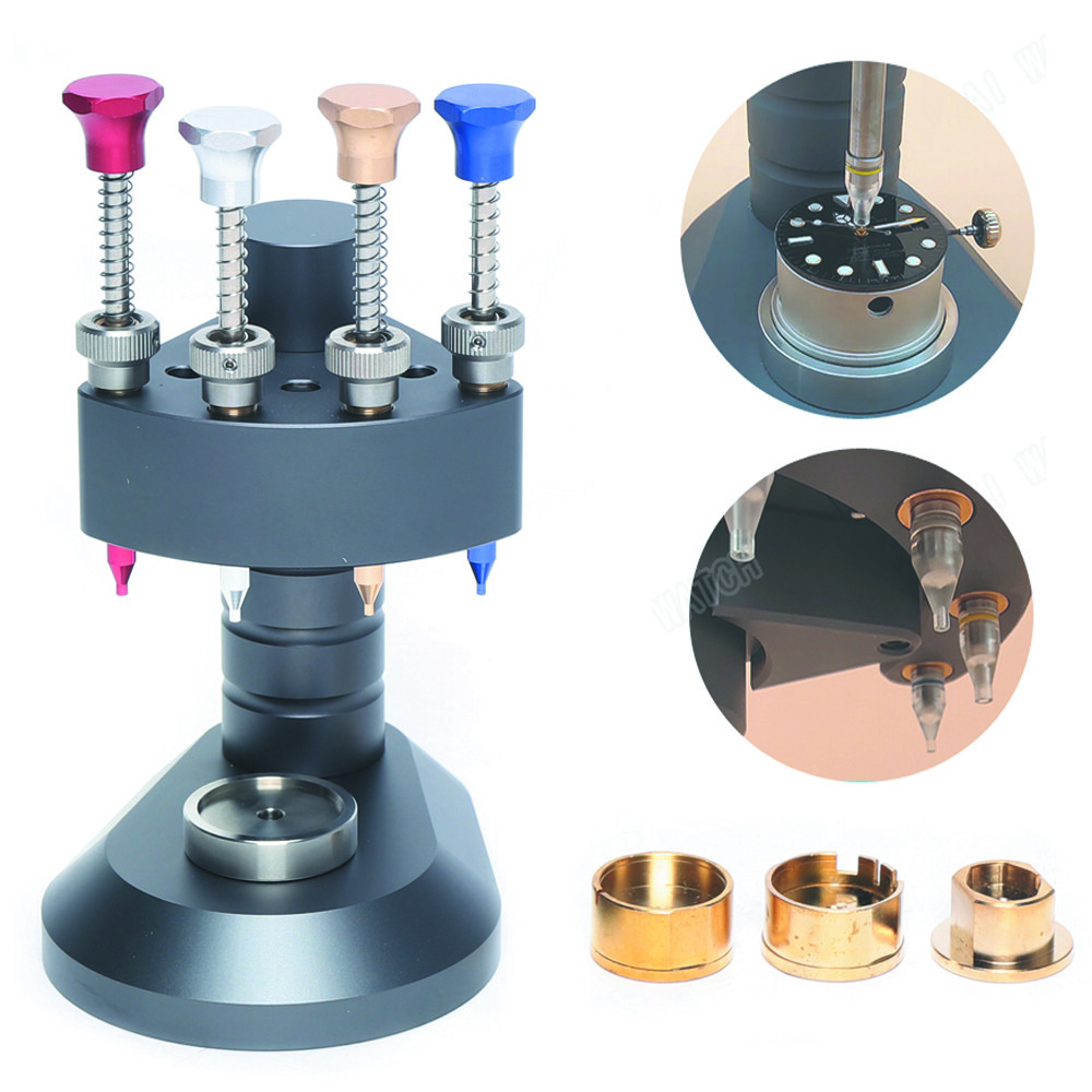 4 Pin Watch Hand Presser High-Precision Watchmakers Setting Fitting Repair Tool